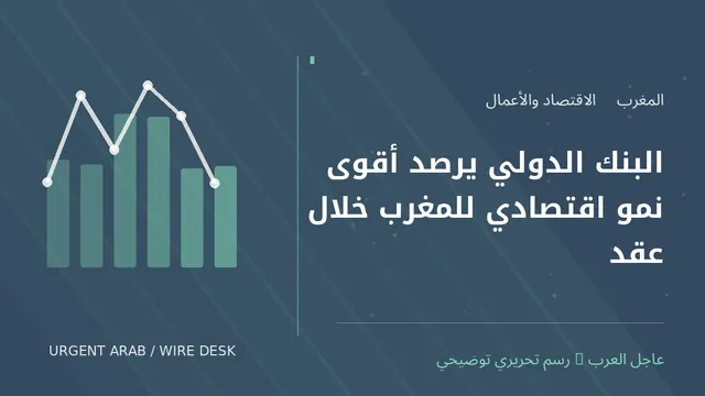 رسم توضيحي أصلي غير فوتوغرافي: البنك الدولي يرصد أقوى نمو اقتصادي للمغرب خلال عقد