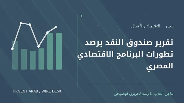 رسم توضيحي أصلي غير فوتوغرافي: تقرير صندوق النقد يرصد تطورات البرنامج الاقتصادي المصري